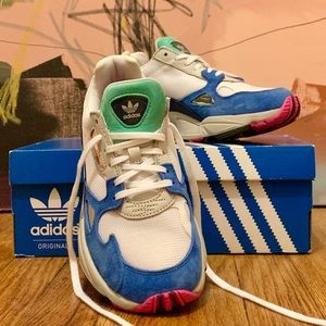 Women’s Adidas Falcon (Cloud White/Blue)